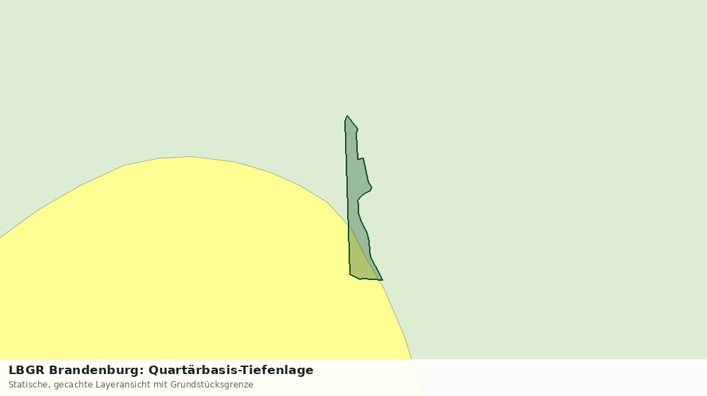 Statische Kartenansicht: LBGR Brandenburg: Quartärbasis-Tiefenlage