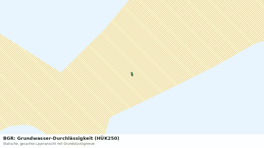 Statische Kartenansicht: BGR: Grundwasser-Durchlässigkeit (HÜK250)
