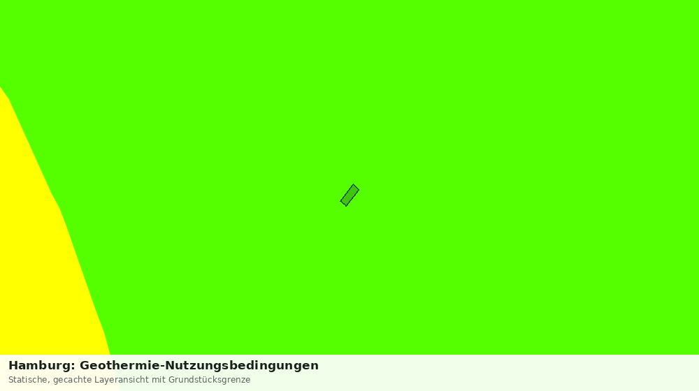 Statische Kartenansicht: Hamburg: Geothermie-Nutzungsbedingungen