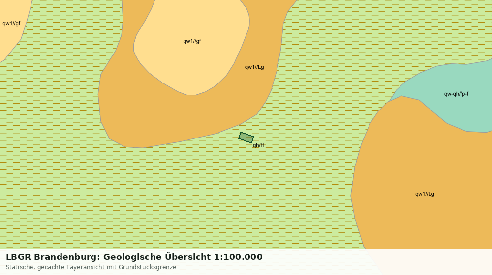 Statische Kartenansicht: LBGR Brandenburg: Geologische Übersicht 1:100.000