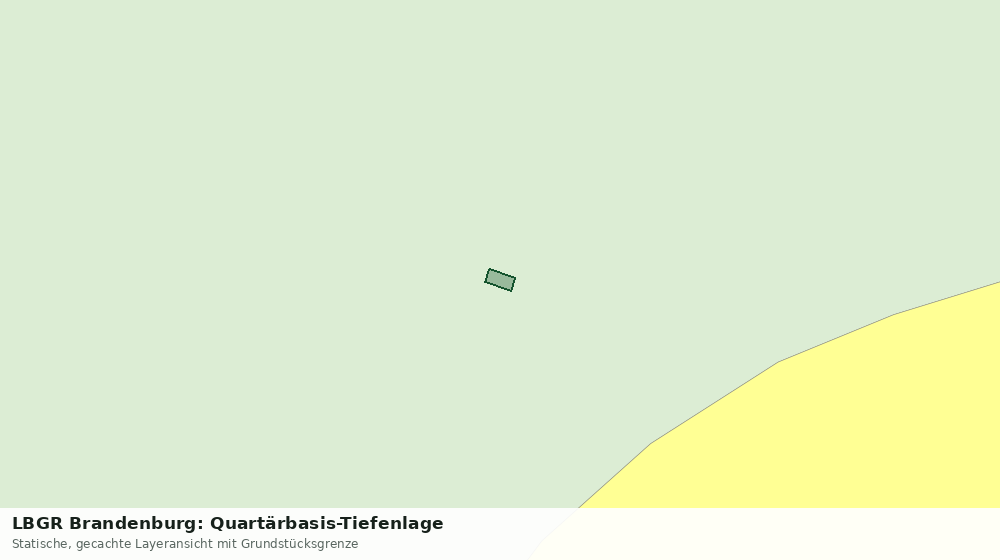 Statische Kartenansicht: LBGR Brandenburg: Quartärbasis-Tiefenlage
