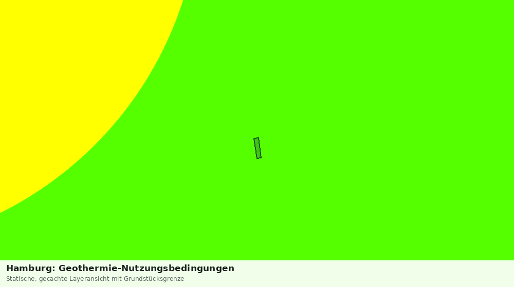 Statische Kartenansicht: Hamburg: Geothermie-Nutzungsbedingungen