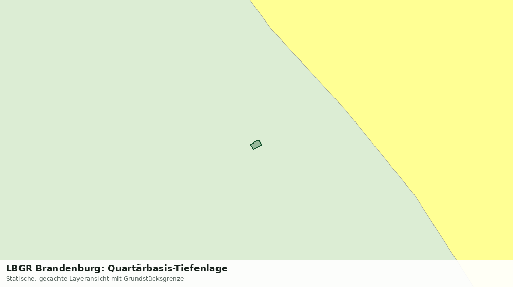 Statische Kartenansicht: LBGR Brandenburg: Quartärbasis-Tiefenlage