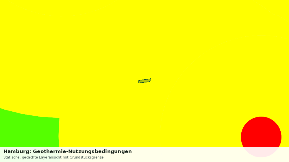 Statische Kartenansicht: Hamburg: Geothermie-Nutzungsbedingungen