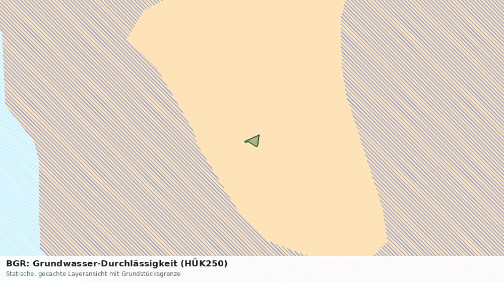 Statische Kartenansicht: BGR: Grundwasser-Durchlässigkeit (HÜK250)