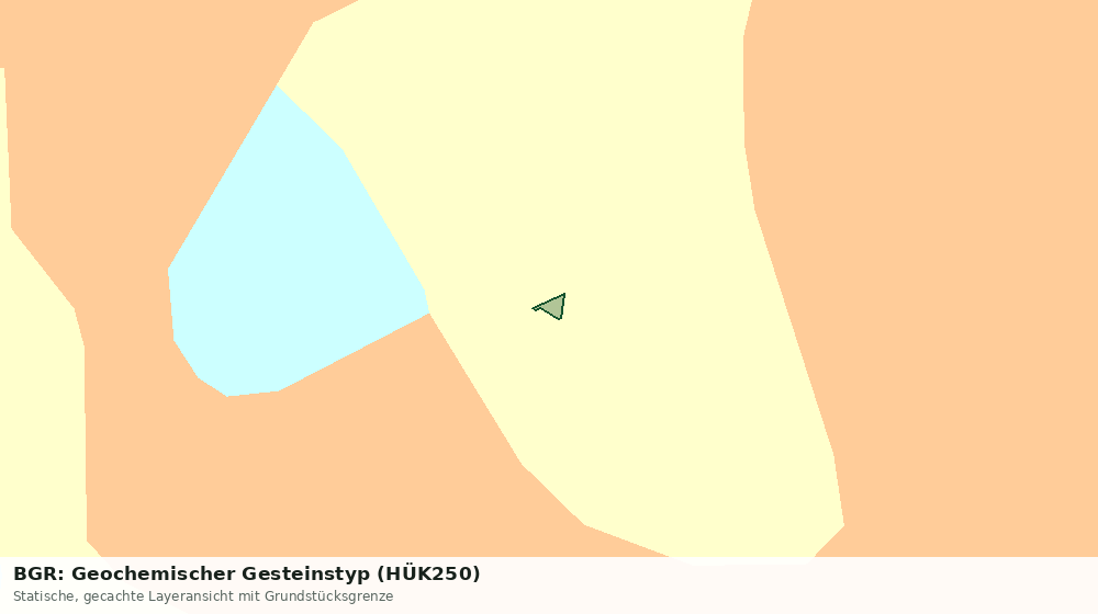 Statische Kartenansicht: BGR: Geochemischer Gesteinstyp (HÜK250)