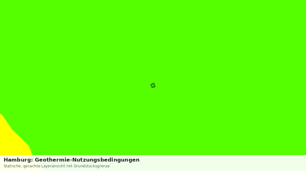 Statische Kartenansicht: Hamburg: Geothermie-Nutzungsbedingungen