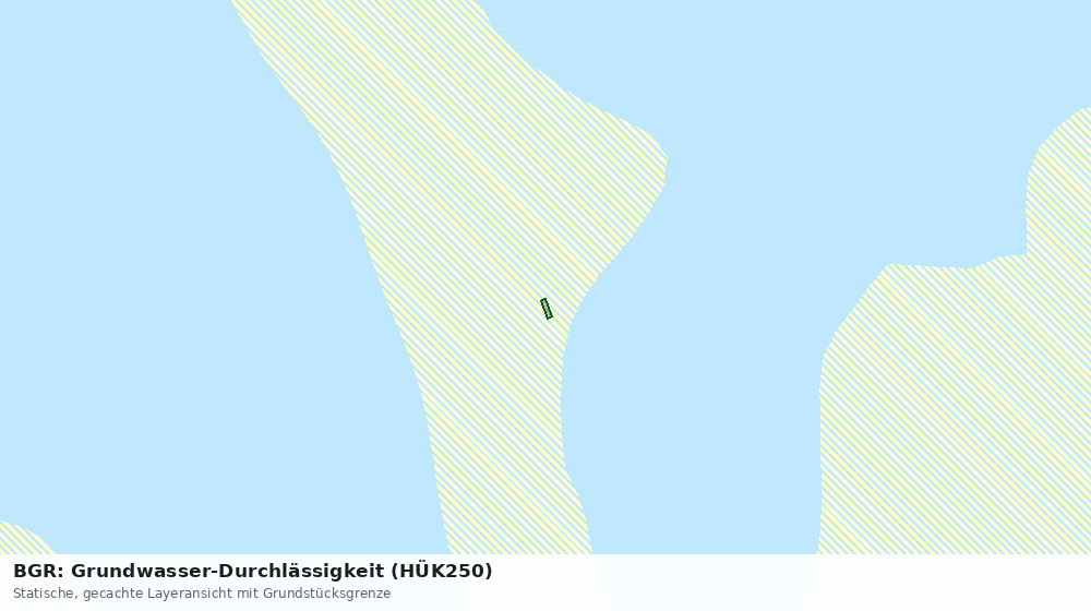 Statische Kartenansicht: BGR: Grundwasser-Durchlässigkeit (HÜK250)