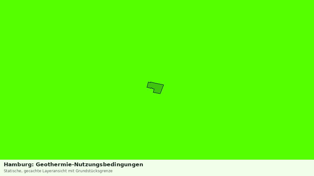 Statische Kartenansicht: Hamburg: Geothermie-Nutzungsbedingungen