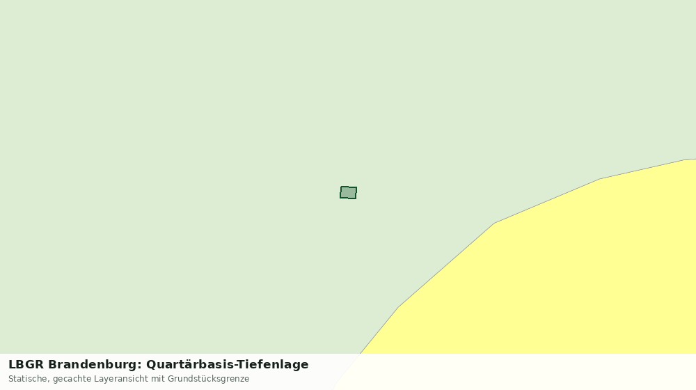 Statische Kartenansicht: LBGR Brandenburg: Quartärbasis-Tiefenlage