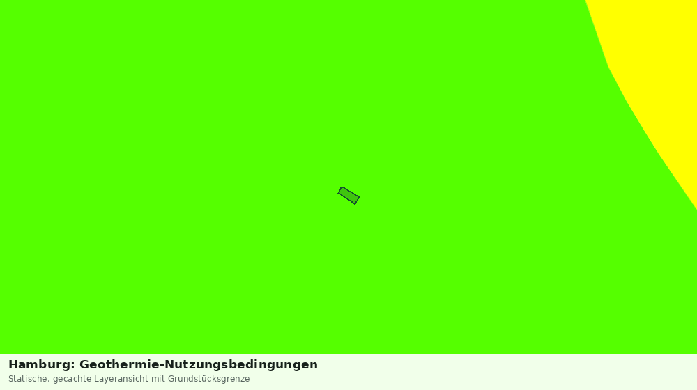 Statische Kartenansicht: Hamburg: Geothermie-Nutzungsbedingungen
