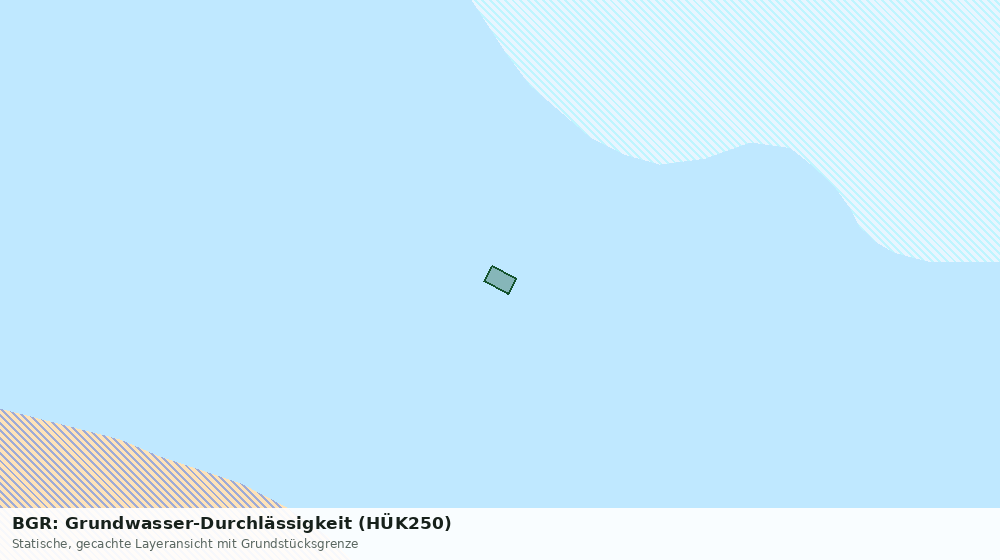 Statische Kartenansicht: BGR: Grundwasser-Durchlässigkeit (HÜK250)