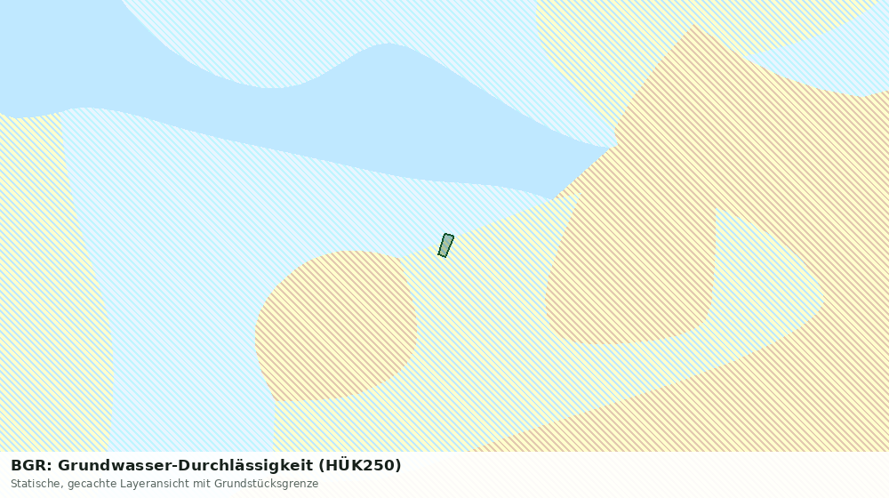 Statische Kartenansicht: BGR: Grundwasser-Durchlässigkeit (HÜK250)