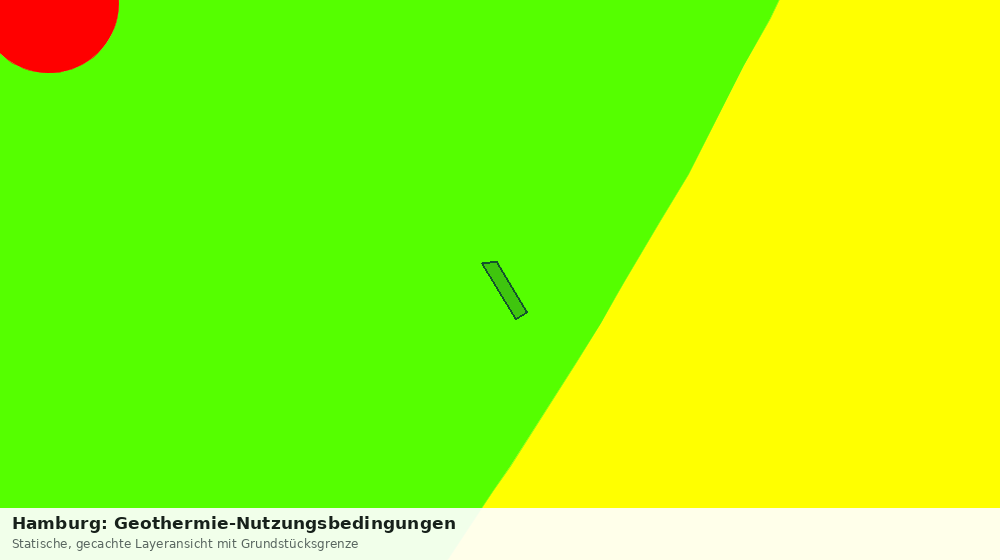 Statische Kartenansicht: Hamburg: Geothermie-Nutzungsbedingungen