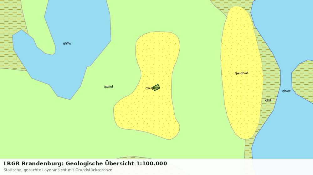 Statische Kartenansicht: LBGR Brandenburg: Geologische Übersicht 1:100.000