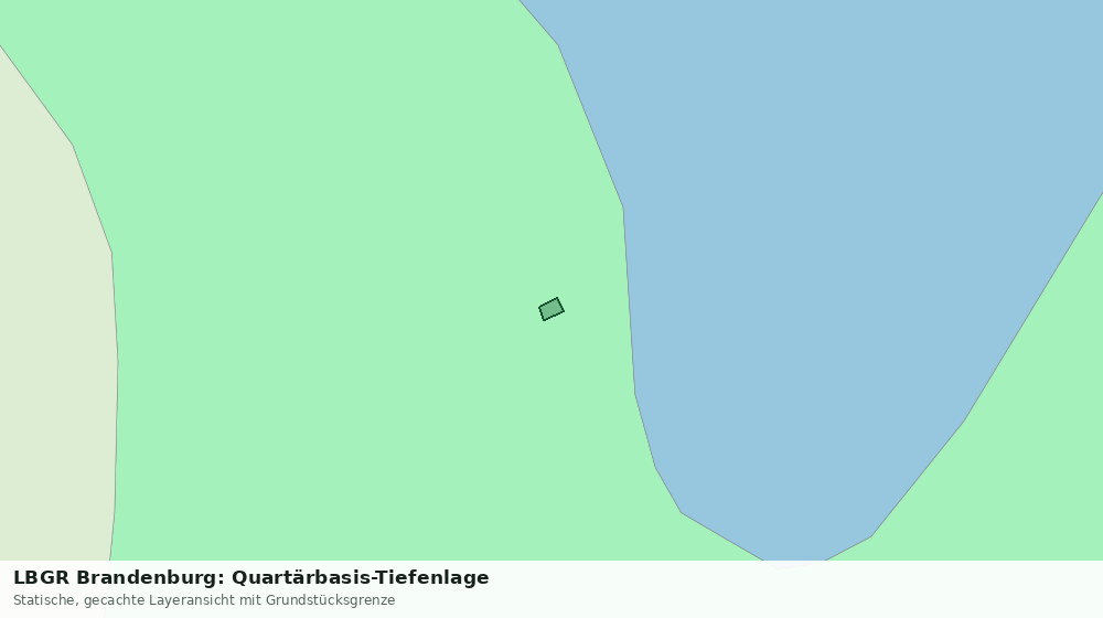 Statische Kartenansicht: LBGR Brandenburg: Quartärbasis-Tiefenlage
