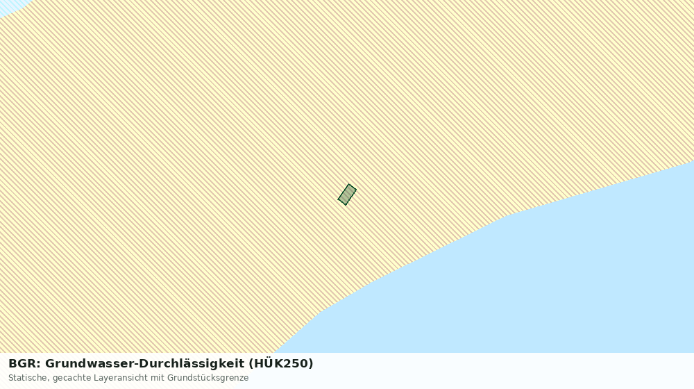 Statische Kartenansicht: BGR: Grundwasser-Durchlässigkeit (HÜK250)