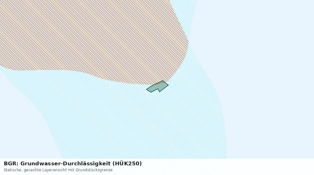 Statische Kartenansicht: BGR: Grundwasser-Durchlässigkeit (HÜK250)