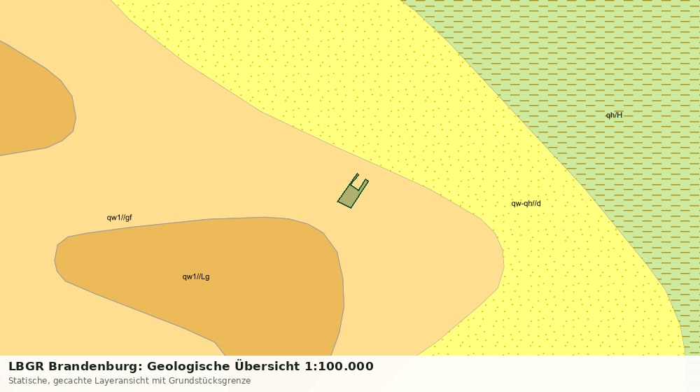 Statische Kartenansicht: LBGR Brandenburg: Geologische Übersicht 1:100.000