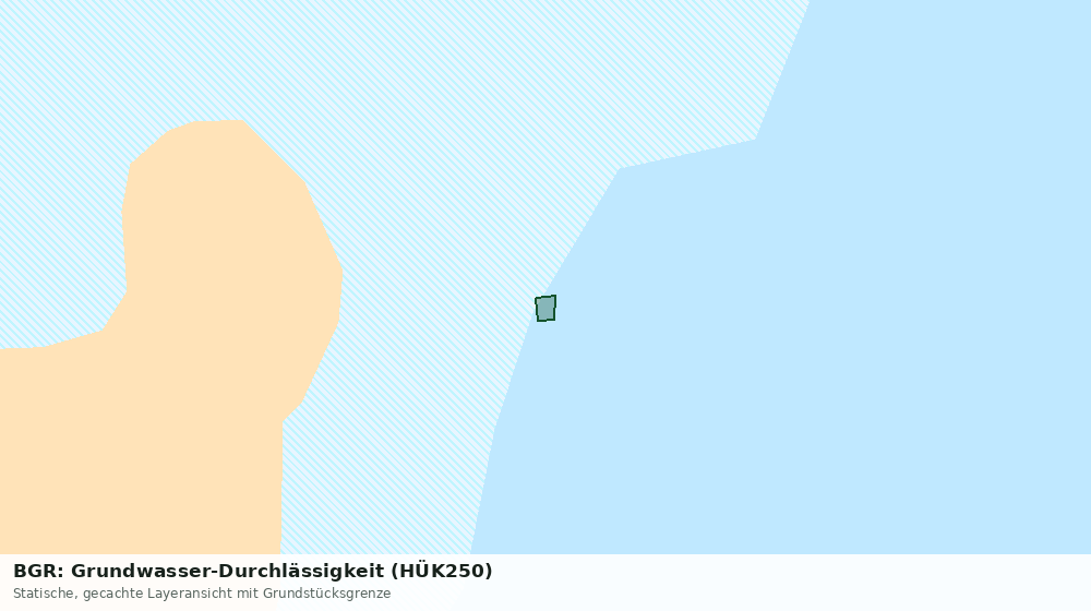 Statische Kartenansicht: BGR: Grundwasser-Durchlässigkeit (HÜK250)