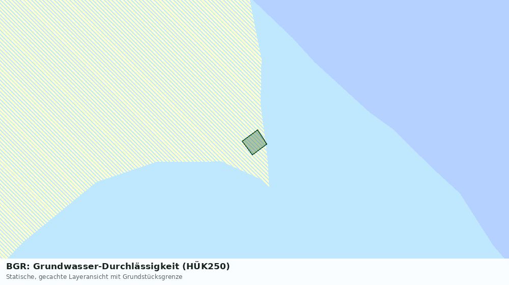 Statische Kartenansicht: BGR: Grundwasser-Durchlässigkeit (HÜK250)