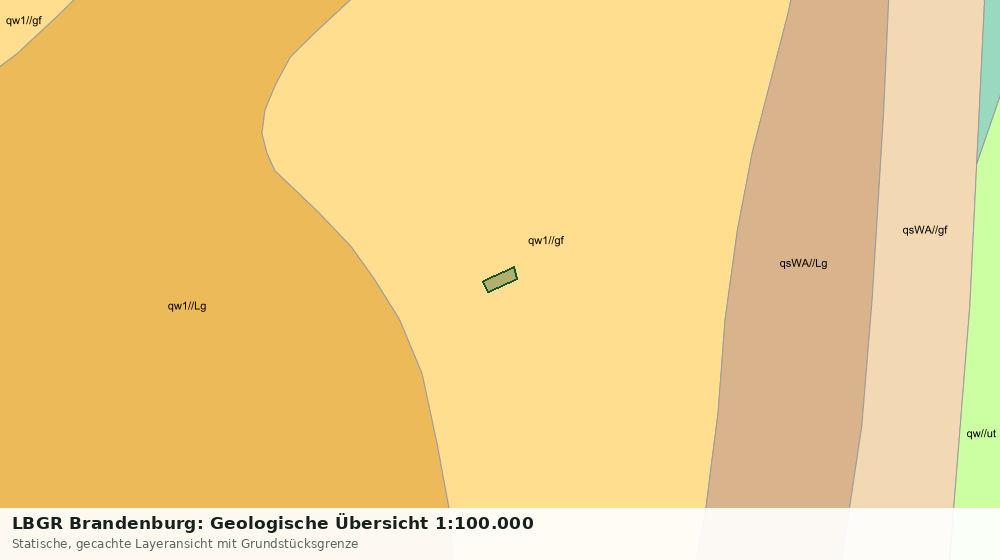 Statische Kartenansicht: LBGR Brandenburg: Geologische Übersicht 1:100.000