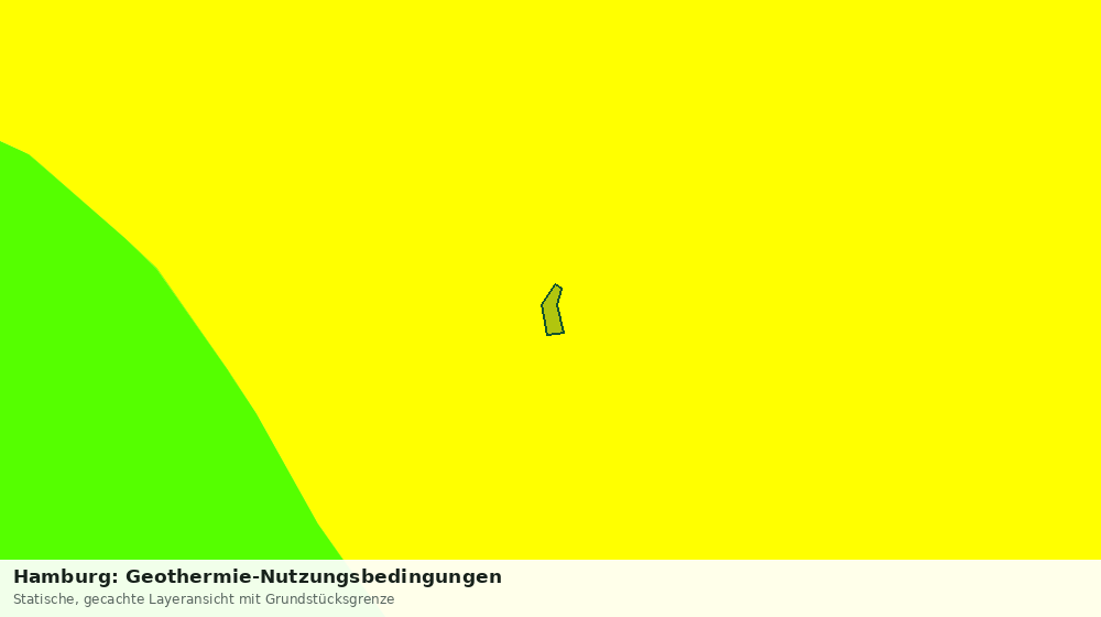 Statische Kartenansicht: Hamburg: Geothermie-Nutzungsbedingungen