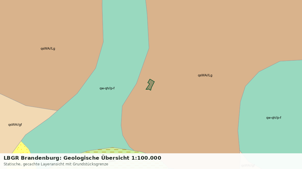 Statische Kartenansicht: LBGR Brandenburg: Geologische Übersicht 1:100.000