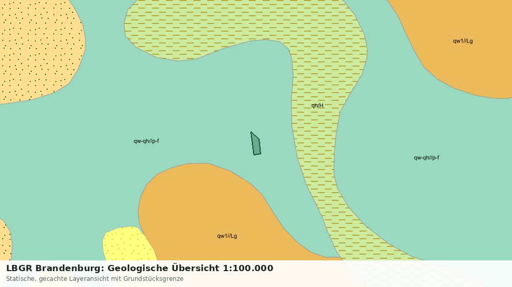 Statische Kartenansicht: LBGR Brandenburg: Geologische Übersicht 1:100.000
