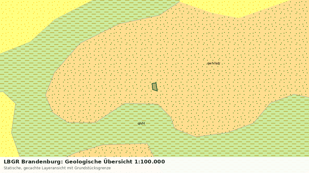 Statische Kartenansicht: LBGR Brandenburg: Geologische Übersicht 1:100.000