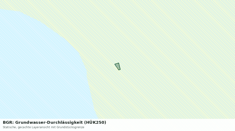 Statische Kartenansicht: BGR: Grundwasser-Durchlässigkeit (HÜK250)