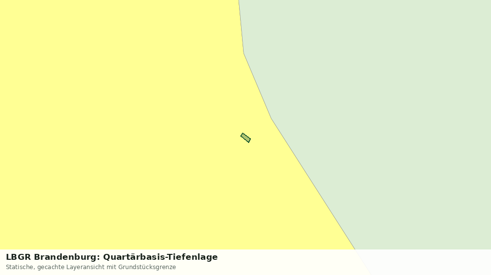 Statische Kartenansicht: LBGR Brandenburg: Quartärbasis-Tiefenlage