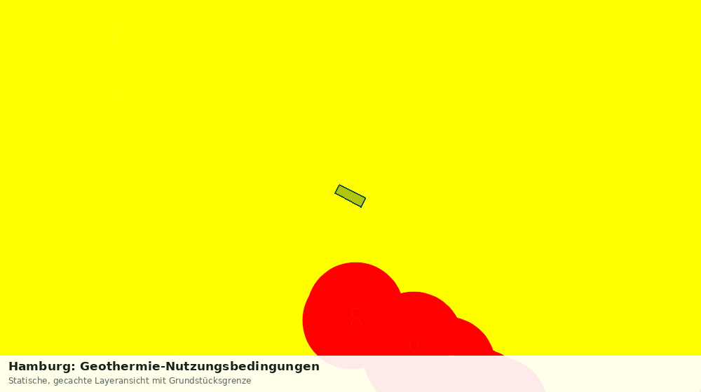 Statische Kartenansicht: Hamburg: Geothermie-Nutzungsbedingungen