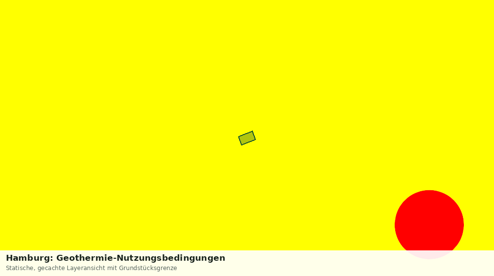 Statische Kartenansicht: Hamburg: Geothermie-Nutzungsbedingungen