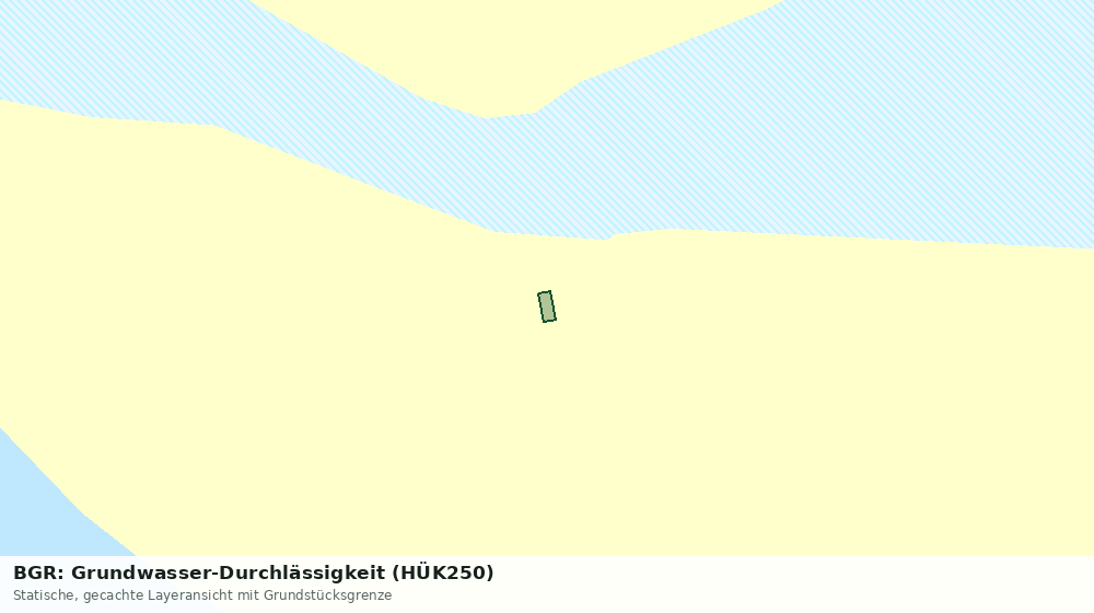 Statische Kartenansicht: BGR: Grundwasser-Durchlässigkeit (HÜK250)