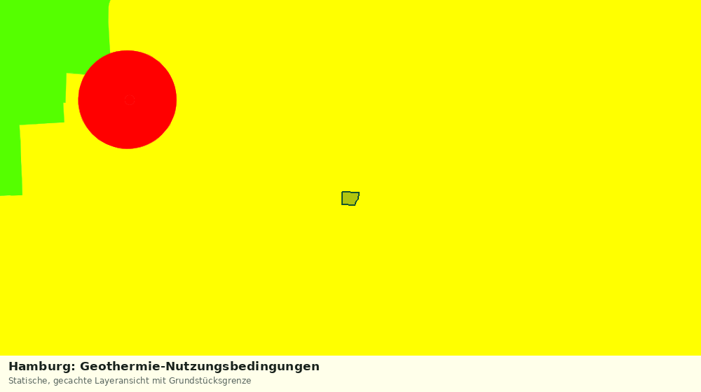 Statische Kartenansicht: Hamburg: Geothermie-Nutzungsbedingungen