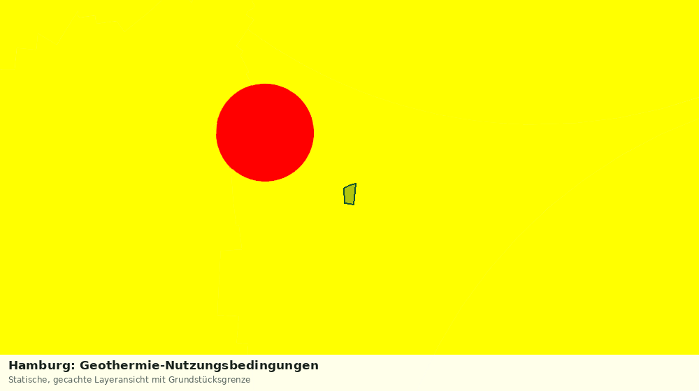 Statische Kartenansicht: Hamburg: Geothermie-Nutzungsbedingungen