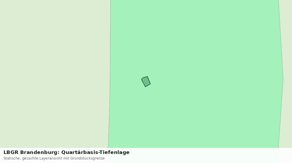 Statische Kartenansicht: LBGR Brandenburg: Quartärbasis-Tiefenlage