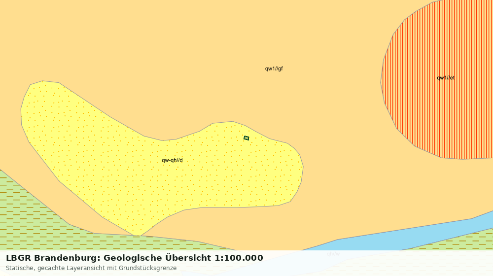 Statische Kartenansicht: LBGR Brandenburg: Geologische Übersicht 1:100.000