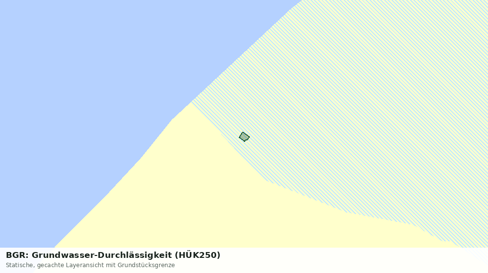 Statische Kartenansicht: BGR: Grundwasser-Durchlässigkeit (HÜK250)