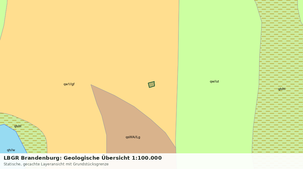 Statische Kartenansicht: LBGR Brandenburg: Geologische Übersicht 1:100.000