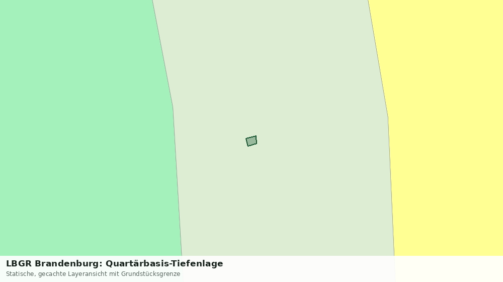 Statische Kartenansicht: LBGR Brandenburg: Quartärbasis-Tiefenlage
