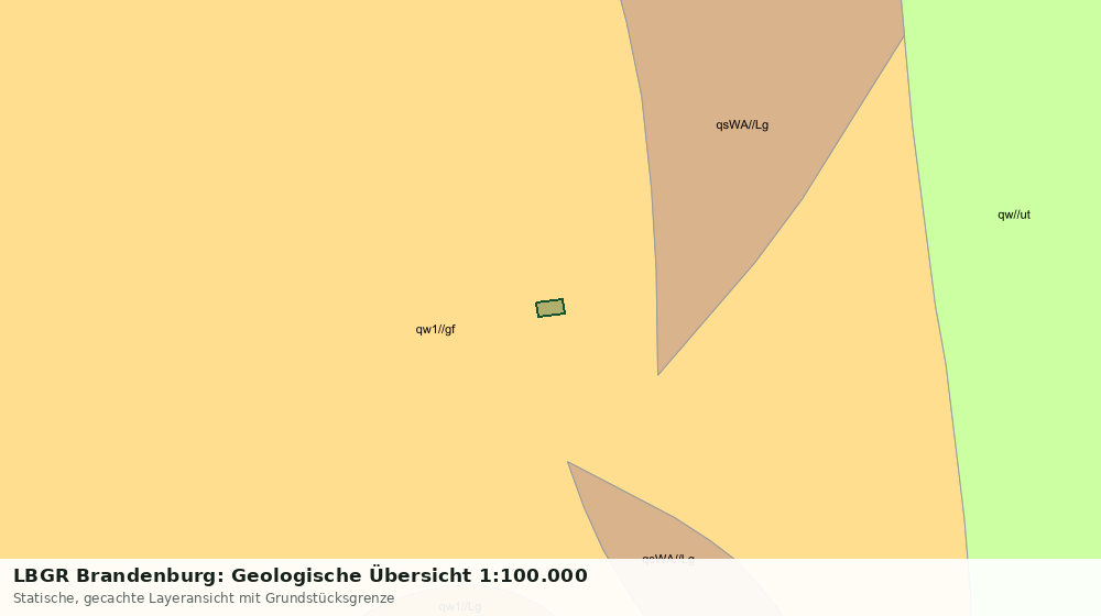 Statische Kartenansicht: LBGR Brandenburg: Geologische Übersicht 1:100.000