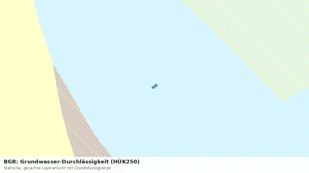 Statische Kartenansicht: BGR: Grundwasser-Durchlässigkeit (HÜK250)