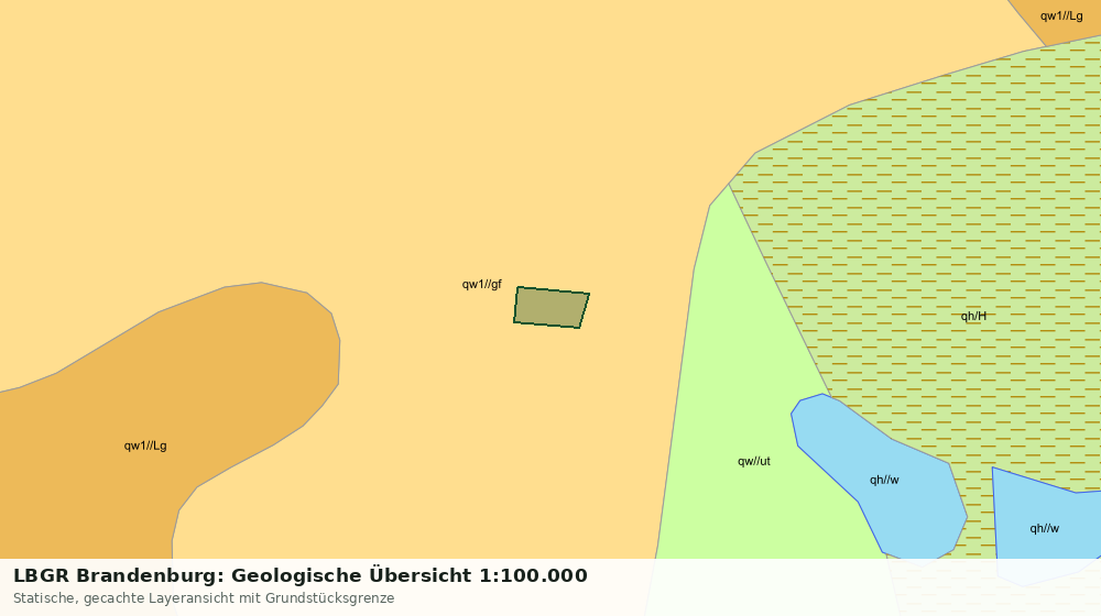 Statische Kartenansicht: LBGR Brandenburg: Geologische Übersicht 1:100.000