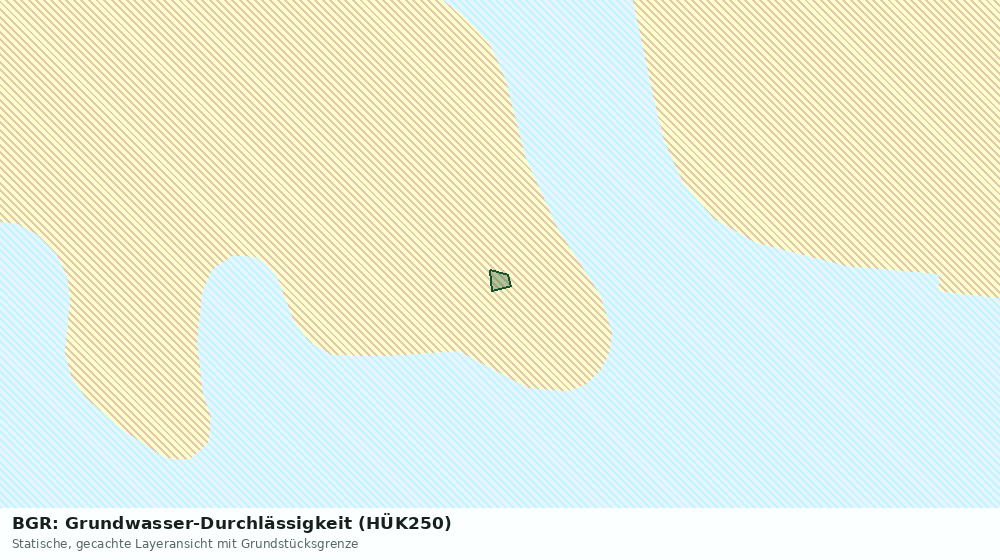 Statische Kartenansicht: BGR: Grundwasser-Durchlässigkeit (HÜK250)