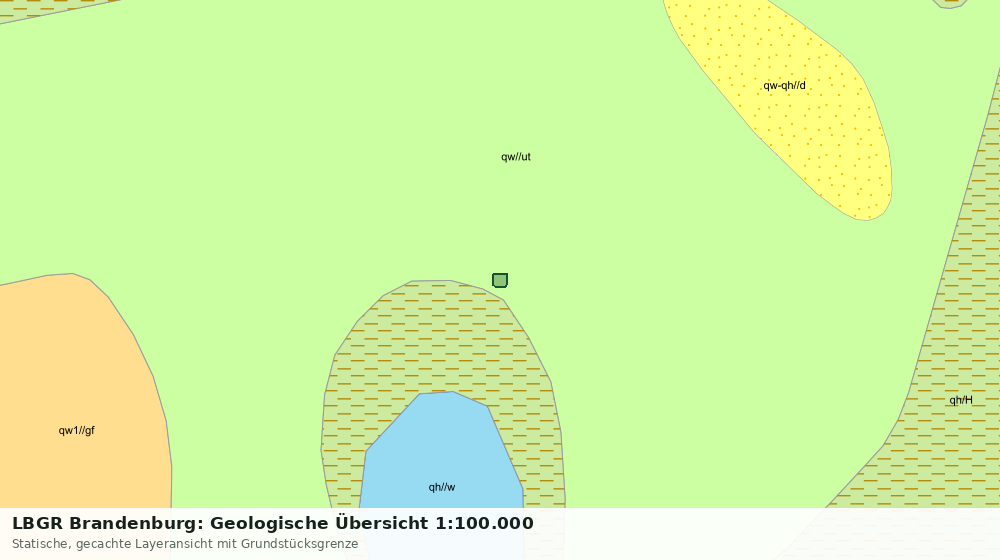 Statische Kartenansicht: LBGR Brandenburg: Geologische Übersicht 1:100.000