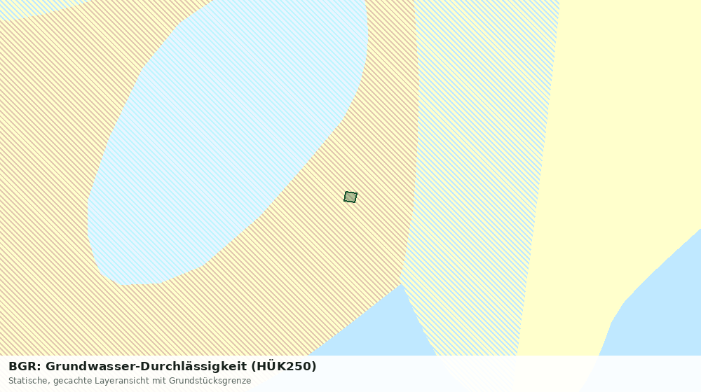 Statische Kartenansicht: BGR: Grundwasser-Durchlässigkeit (HÜK250)