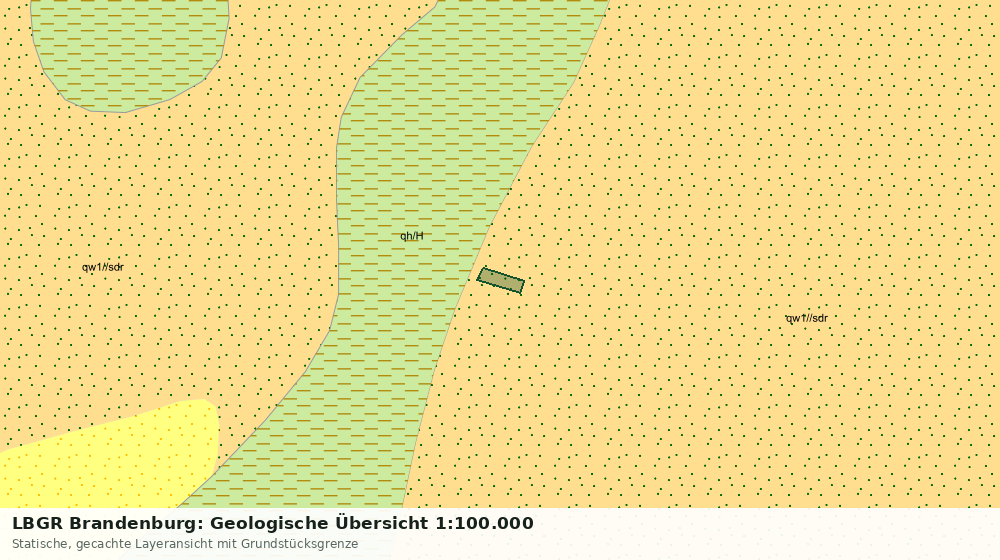 Statische Kartenansicht: LBGR Brandenburg: Geologische Übersicht 1:100.000