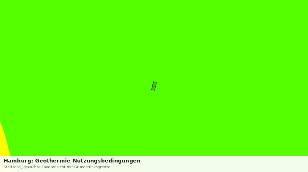 Statische Kartenansicht: Hamburg: Geothermie-Nutzungsbedingungen